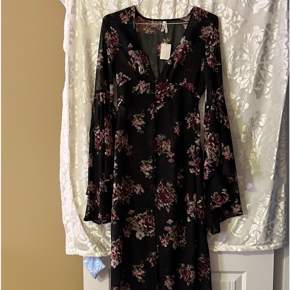 Brand new sheer cape blouse